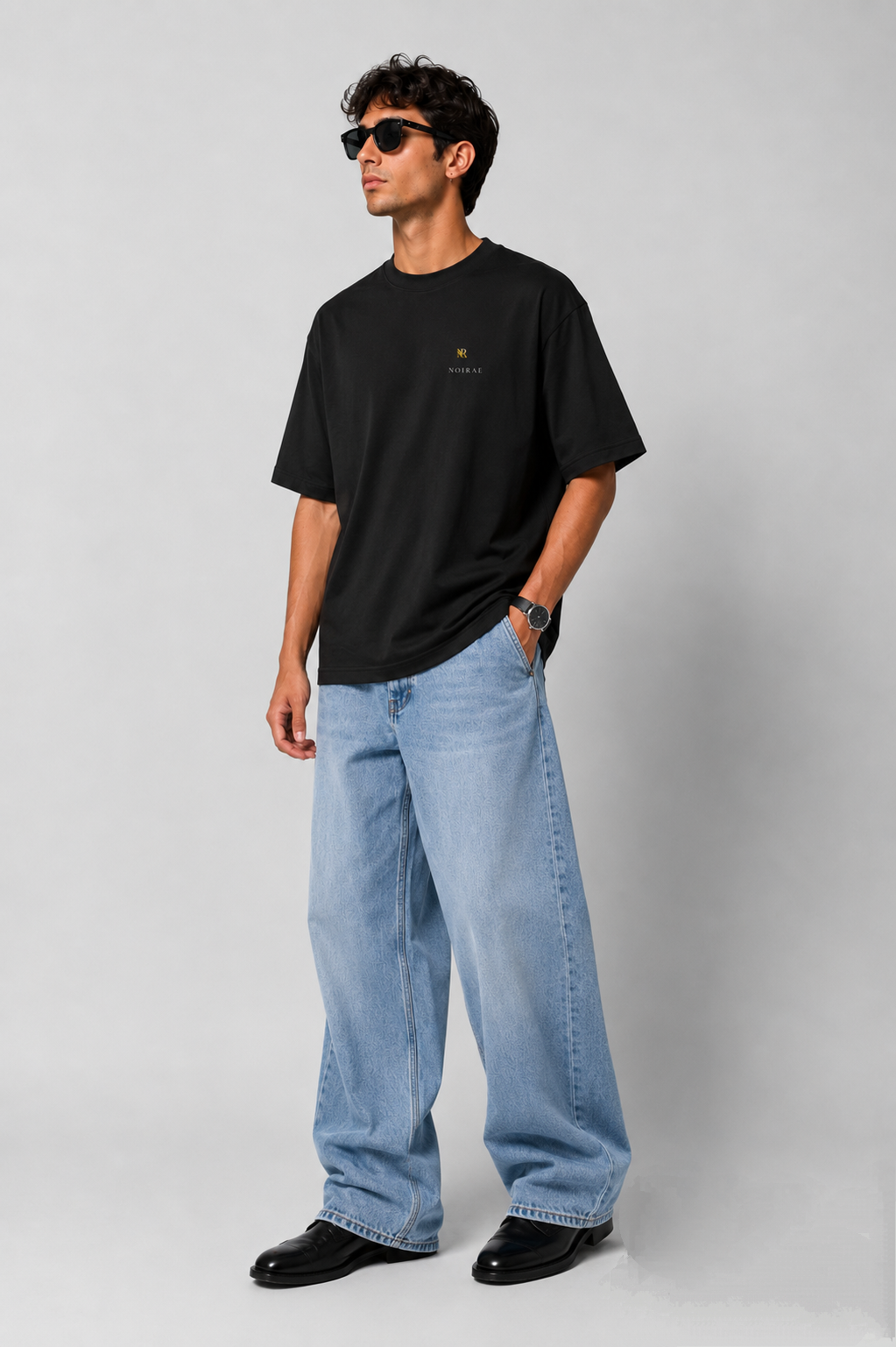 NOIRAÉ Signature Oversized Tee - Onyx