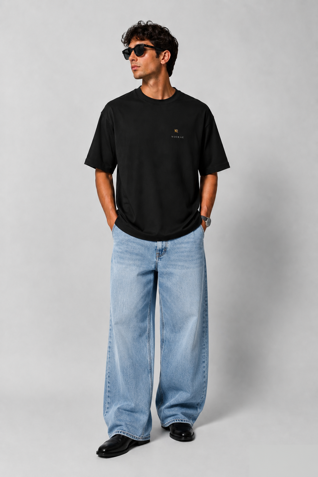 NOIRAÉ Signature Oversized Tee - Onyx